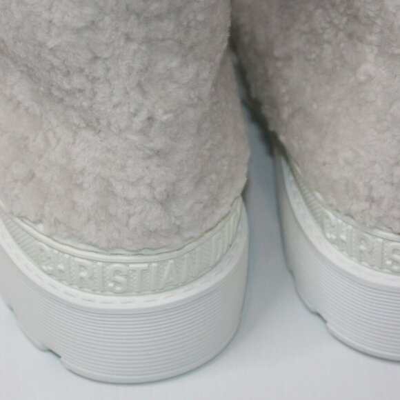 Christian Dior Hike Low Ankle White Boots size EU 40.5 / US 10.5 MSRP $1790 NEW - Picture 9 of 10